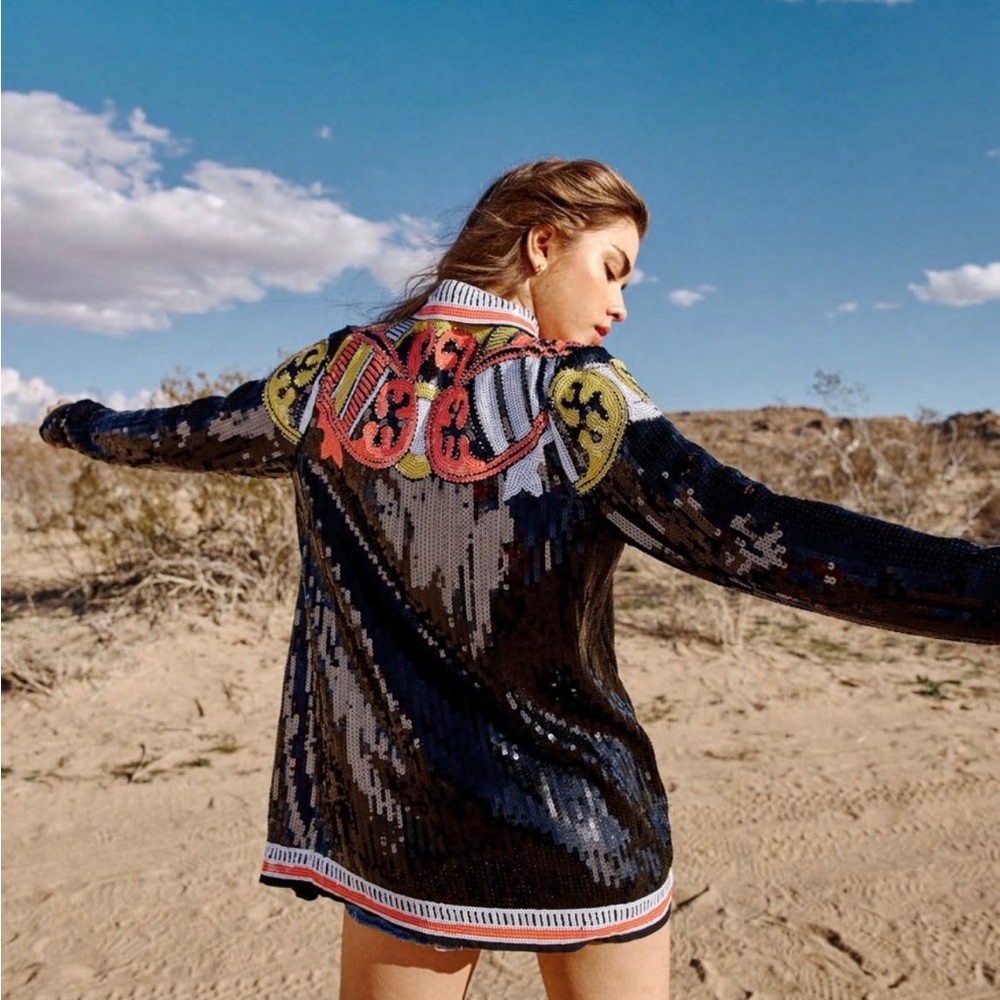 Sequin Embellished Jacket